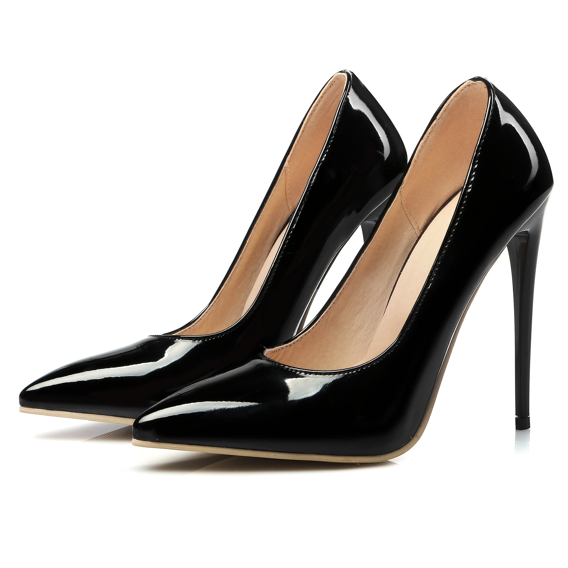 Women's Pointed Toe High Heels Slip On Stiletto Heels Court Pumps