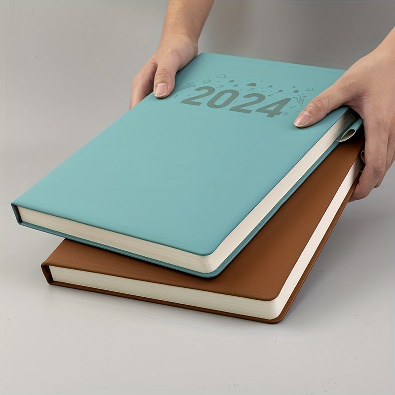 Faux Leather Notebook with Silk Bookmarks 360 Pages