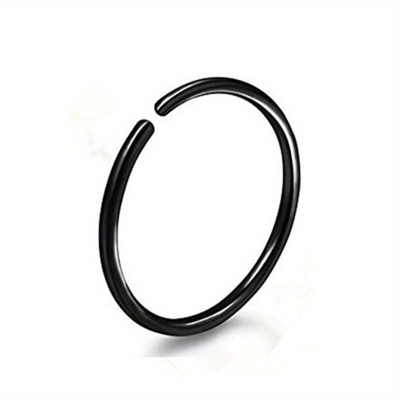 Stainless Steel Round Ring Nose Nail Body Ear Ring