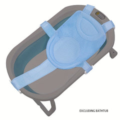 Soft & Breathable Kids Bath Support Net - Pink/Green Star Pattern