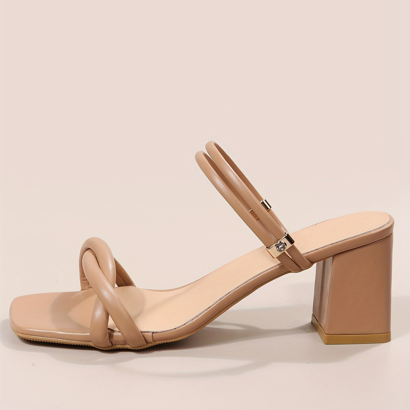 Women's Chunky Heels Cross Strap Sandals