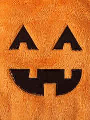 Pumpkin Pattern Hooded Onesie Romper Halloween Party Holiday Cosplay Bodysuit