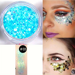 20 Colors Body & Face Glitter Sequins Shimmer Liquid Eyeshadow