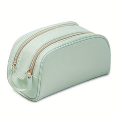 Double Zipper Cosmetic Bag Water Resistant Make Up Pouch Travel Toiletry Bag