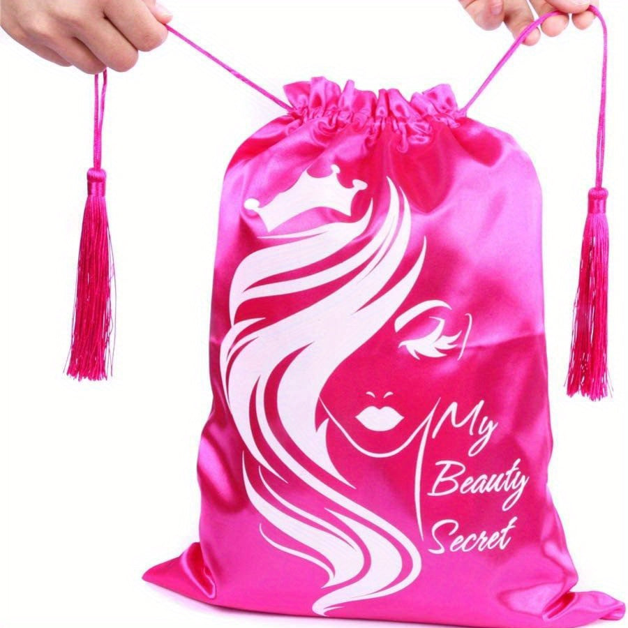 Large Hair Storage Bags with Drawstring for Extensions Bundles Wigs