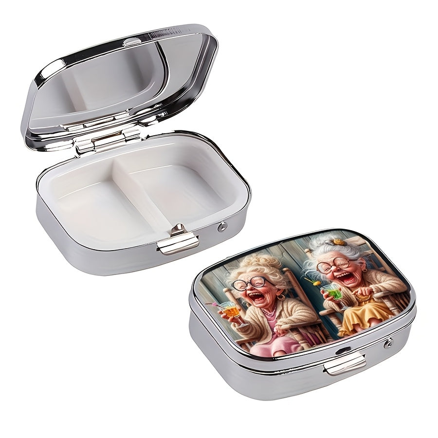 Laughter Pill Box Rectangular Decorative Box Vitamin Pill Organizer