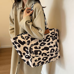 Leopard Tote Bag Large Capacity Shoulder Bag
