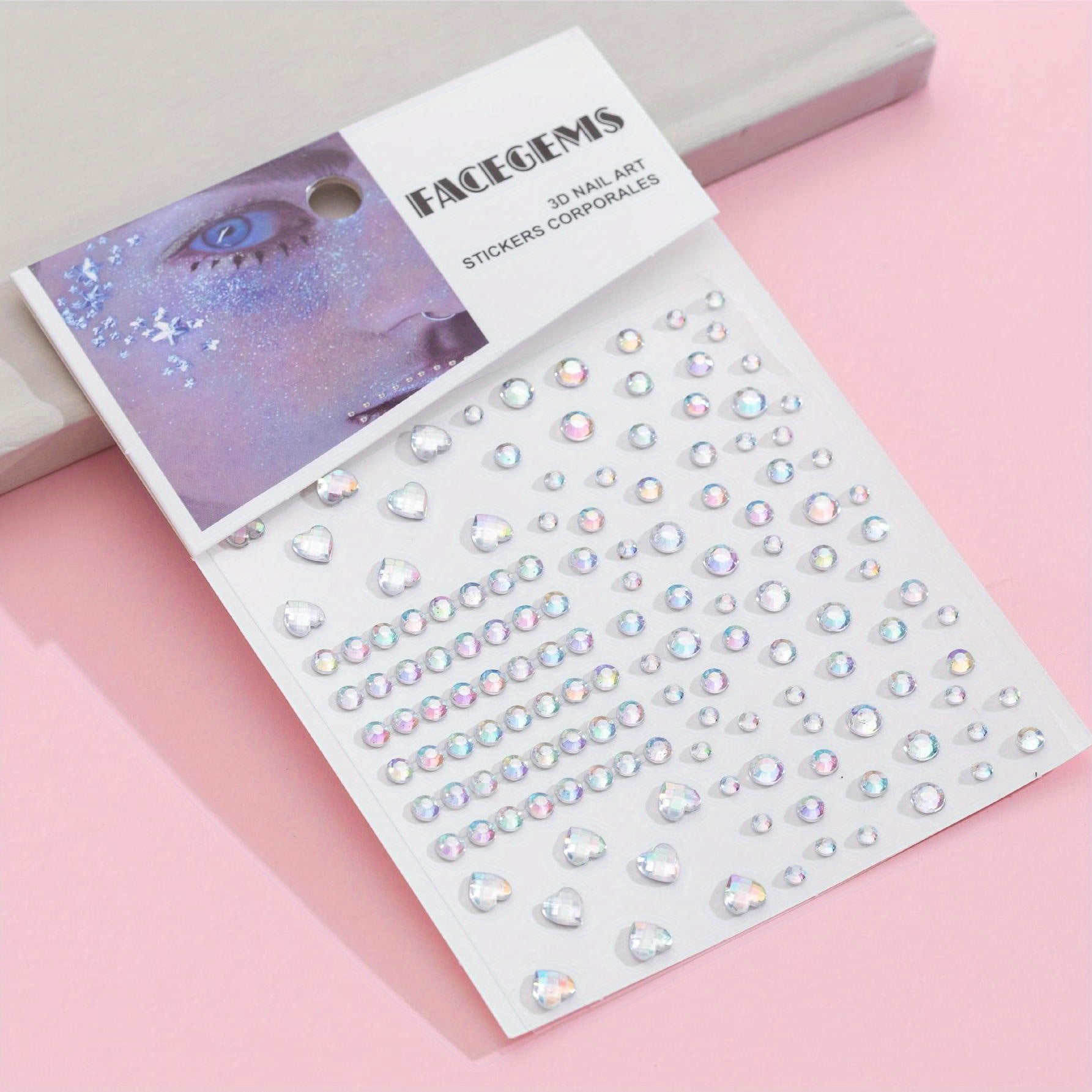 Rhinestone Eye Stickers Pearl Patch Acrylic Decoration Stickers