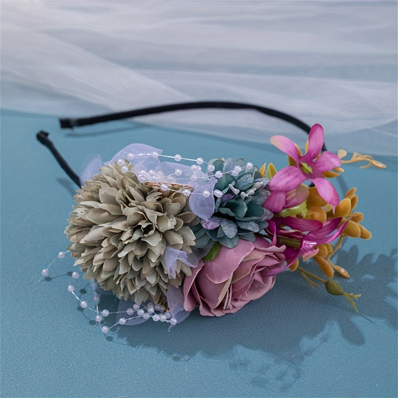 Girl Flower Wreath Headband Hair Accessories