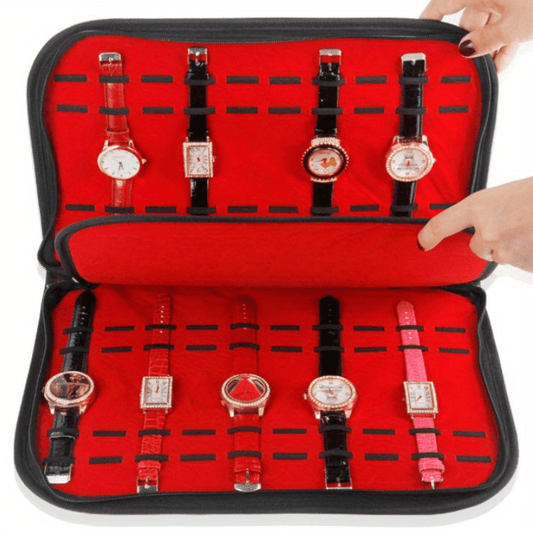 20 Digits Watch Storage Box Travel Watch Storage Bag Watch Case For Men