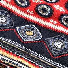 Boho Vintage Print Beanie Cap Elastic Skull Lightweight Warm Headwear