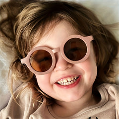 Teen Round Frame Sunglasses Sun Protection Travel Party Gift Accessories