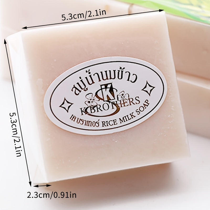 Thai Rice Milk Soap Deep Cleansing Moisturizing Acne Fighting Facial Cleanser