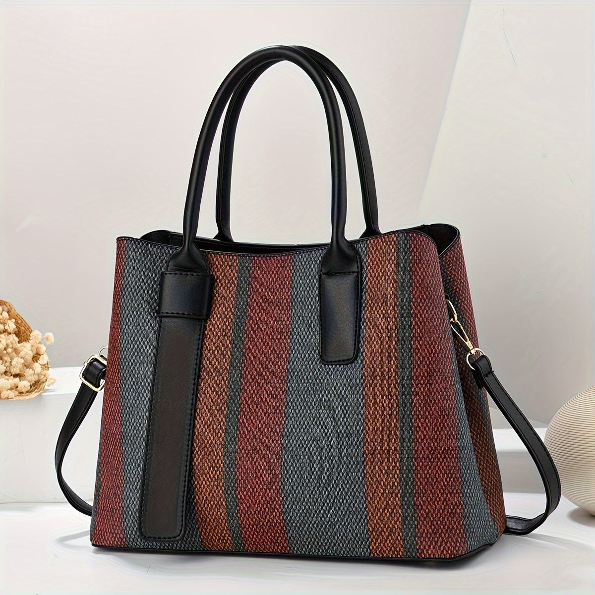 Stylish Large Capacity Briefcase with Matching Style