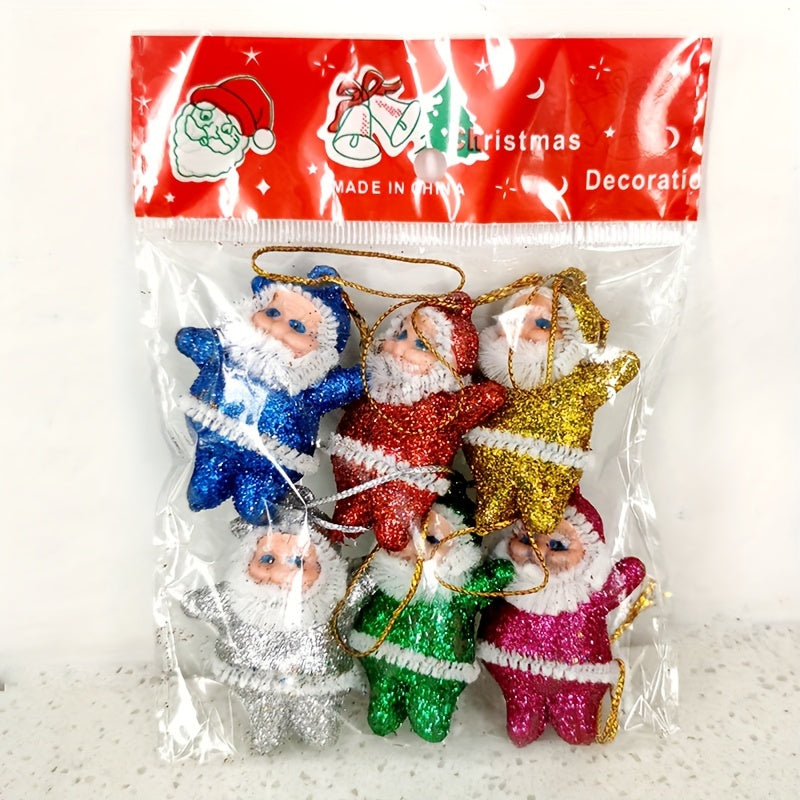 Santa Claus Red Velvet Christmas Decorations Set