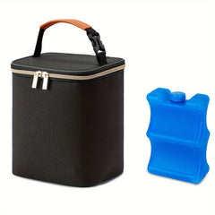 Insulated Breastmilk Cooler Bag Holds 4 Bottles Up to 9oz