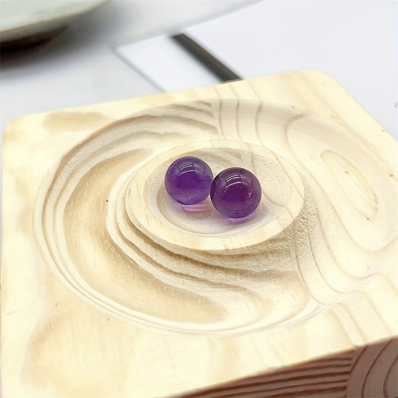5pcs Amethyst Balls 10-14mm Natural Crystal Crafts