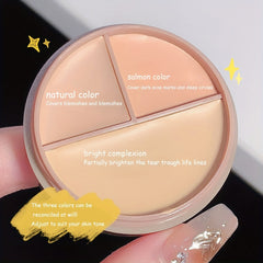 3 Colors Concealer Cream Covering Dark Circles Acne Marks Spots