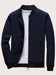Men's Casual Zip Up Windbreaker Jacket