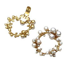 Rhinestone Shoe Bow Clip On Decor for Women Flats Heels Loafers