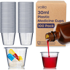 30ml Disposable Medicine Measuring Cups Translucent for Liquid Medication
