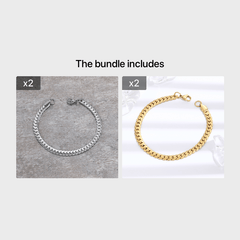 Men's Stainless Steel Cuban Link Bracelet 8 26inch