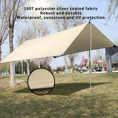 Portable Camping Shelter Waterproof Lightweight Sun Shade Rain Fly Tent