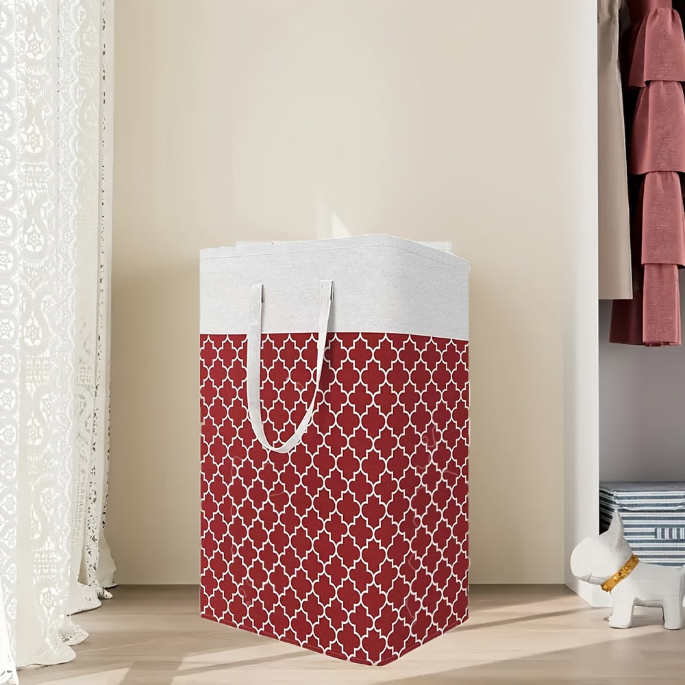 2pcs Large Folding Storage Bins with Handles for Clothes Quilts Toys