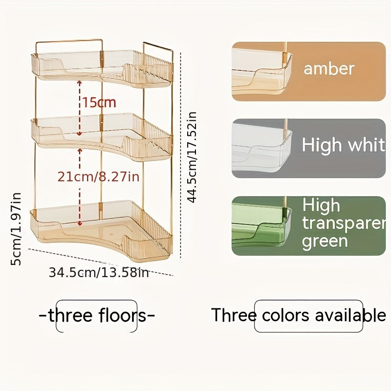 Corner Bathroom Countertop Organizer Vanity Trays for Makeup Perfume