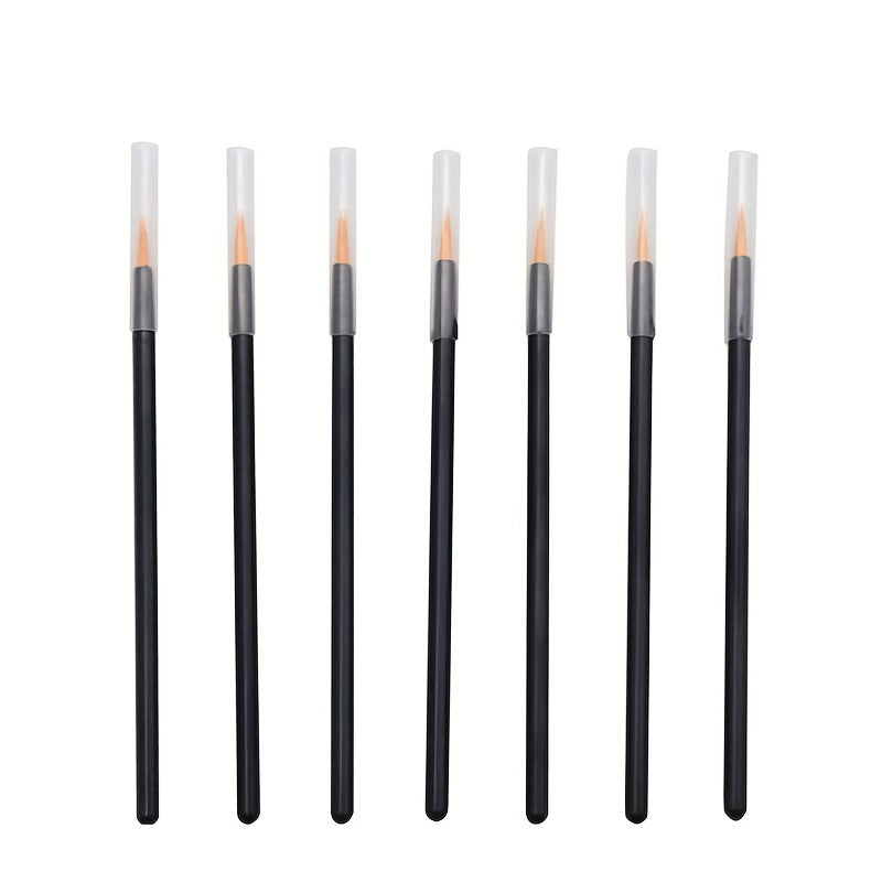 50Pcs Disposable Eyeliner Makeup Brushes Fine Nylon Hair Beauty Make Up Brush