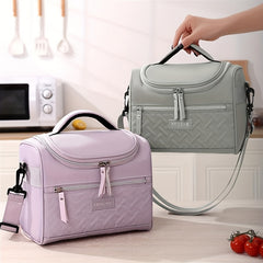 Sports Style Insulated Lunch Bag Hand Washable Polyester Meal Cooler
