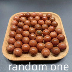 Golden Sandstone Red Ball Healing Stone for Decoration