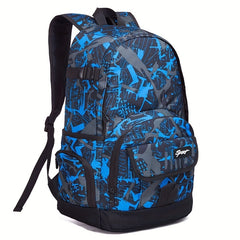 School Backpack Lightweight Red Camouflage Bag