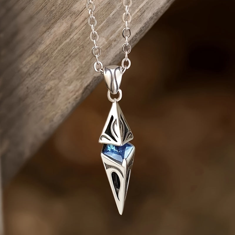 Boho Copper Pendant Necklace Synthetic Gemstone Unisex Hip Hop Street Jewelry