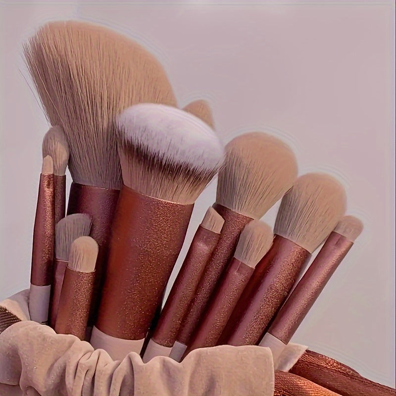 13Pcs Makeup Brushes Soft Fluffy Professional Foundation Blush Powder Eyeshadow