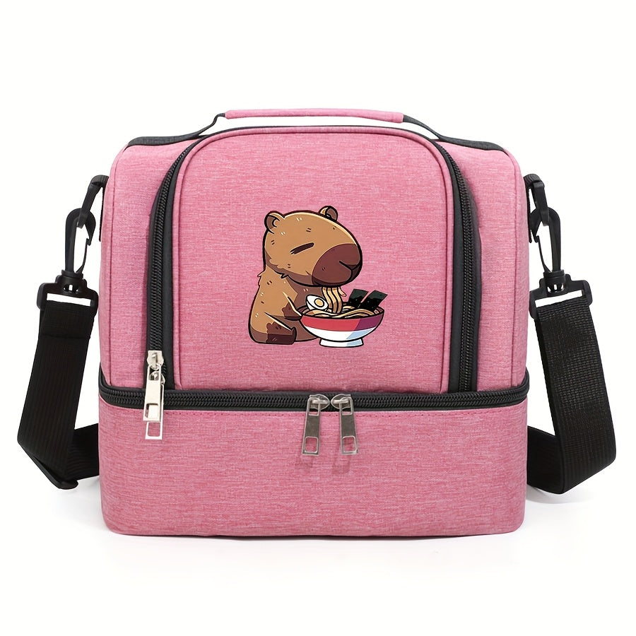 Capybara Noodle Lover Insulated Bento Bag