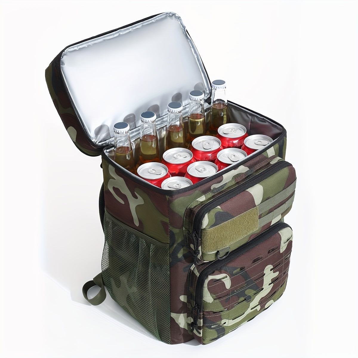 22L Camo Backpack w/ Cooler, Outdoor Gear for Camping, Fishing, Picnics