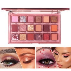 Rose Eyeshadow Palette Multicolor Pearly Matte Sequin Finish Eyeshadow Palette
