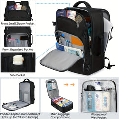 Large Laptop Backpack Water Resistant Dedicated Compartment Versatile Features