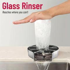 Stainless Steel Glass Rinser Cup Washer for Kitchen Sink