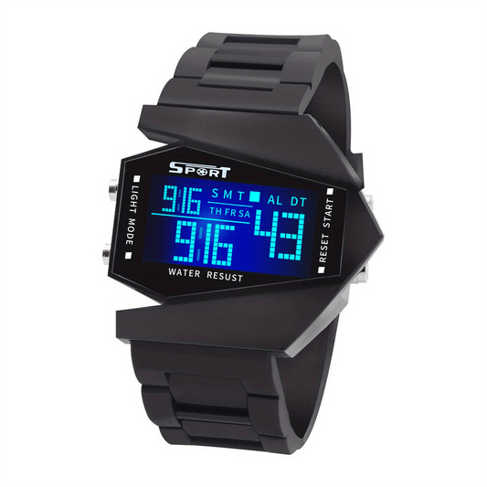 Waterproof Aircraft Watch Luminous Electronic Children's Watch