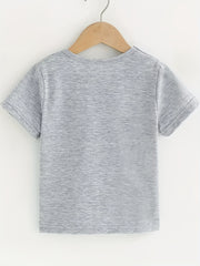 Boys I LOVE PAPA Top Short Sleeve T-shirt Casual Kids Summer Clothes