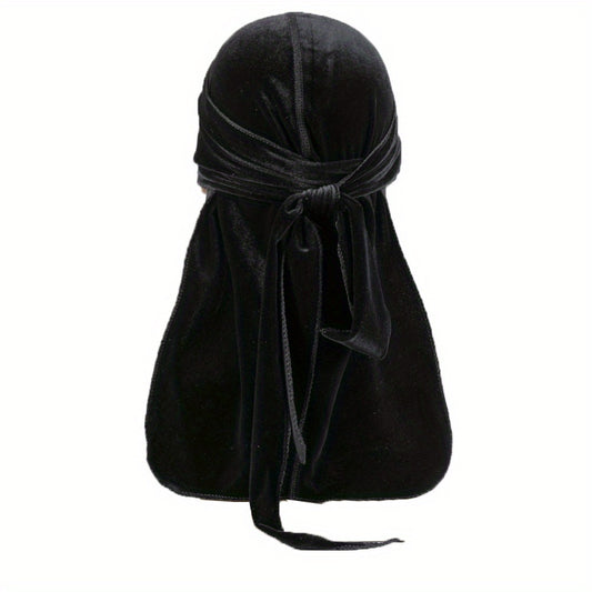 Velvet Durags For Men Long Tail Doo Rag Velvet Men Du Rag Bandana Durag
