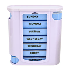 7 Day Weekly Pill Box Dispenser Organizer with Removable Modules