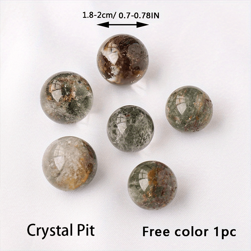 Mini Natural Garden Quartz Crystal Ball for Healing