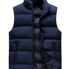 Men's Thermal Vest Sleeveless Jacket Warm Winter Autumn