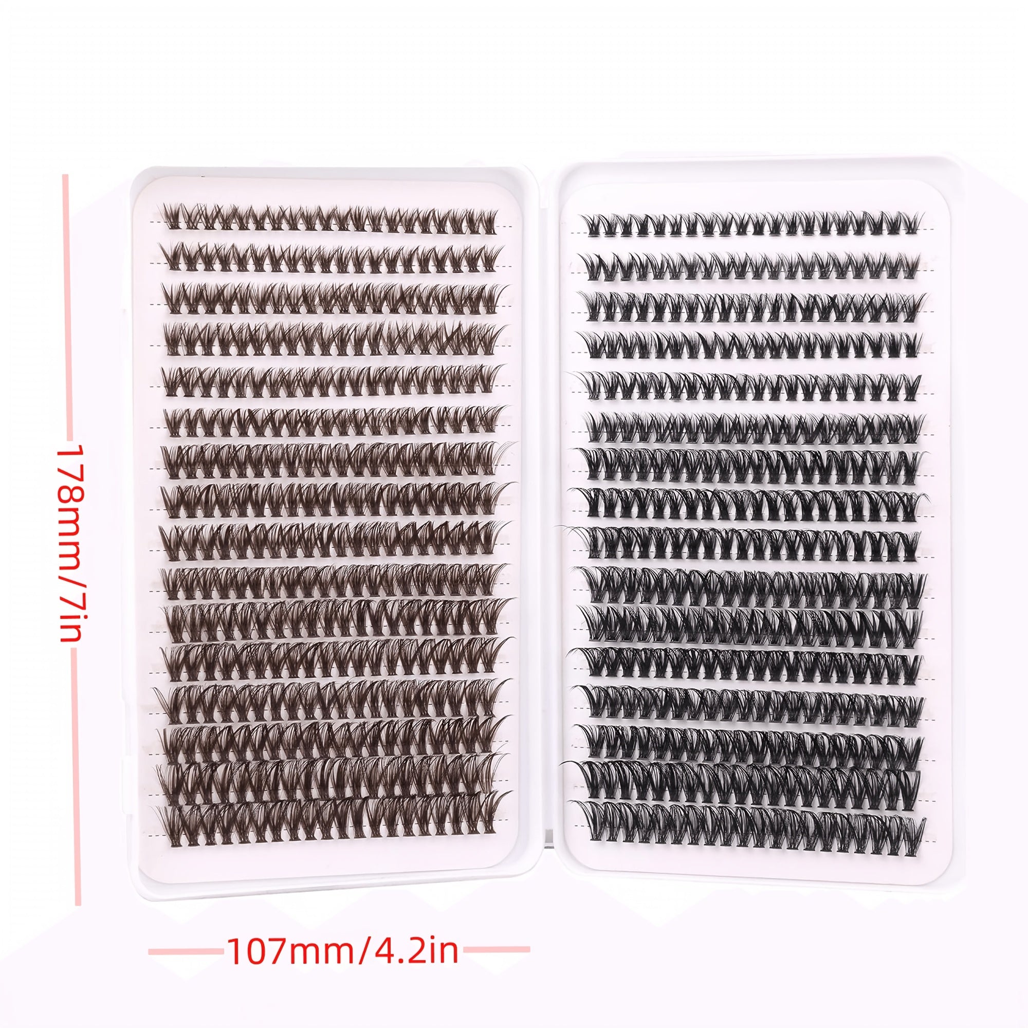 640pcs Brown Lash Clusters DIY Extensions + Halloween Lashes