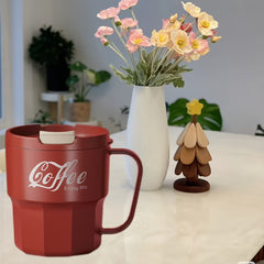 400ml Plastic Coffee Mug with Anti-Scald Handle