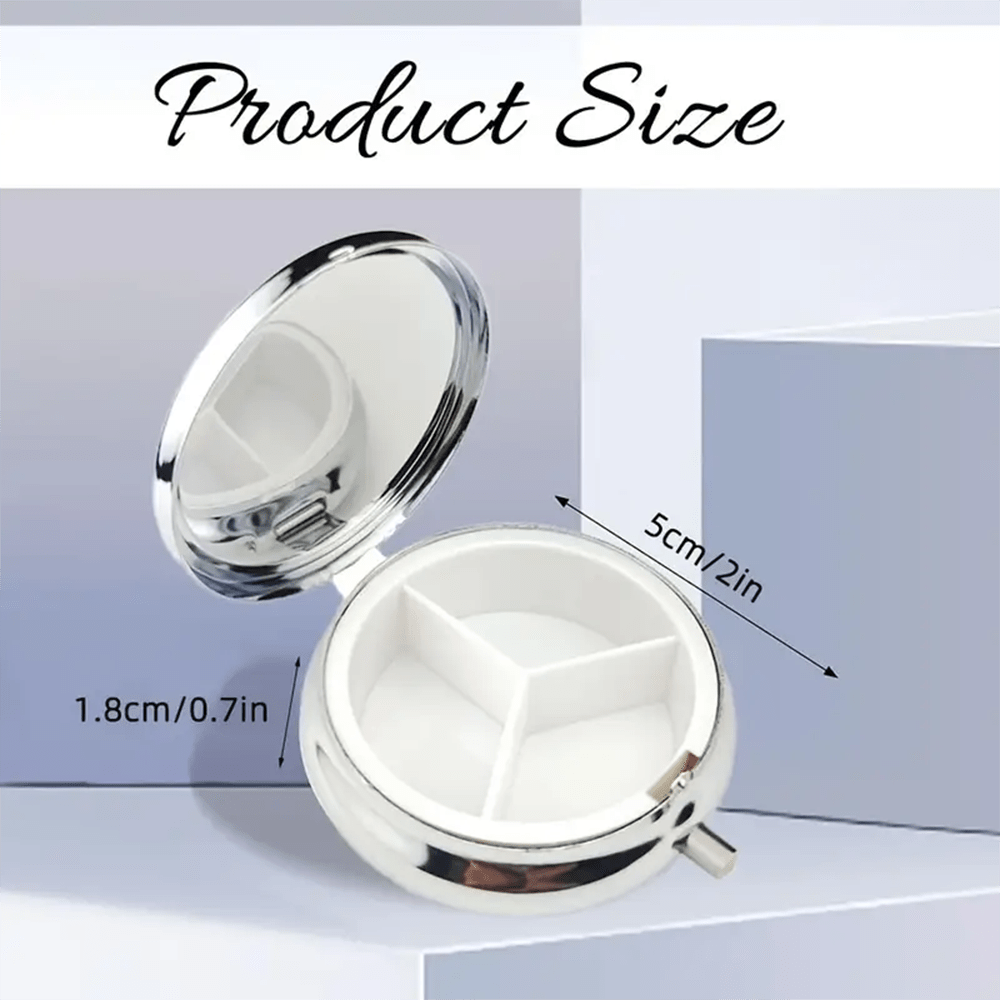 Unique Kitten Pill Box 3 Compartment Medicine Organizer