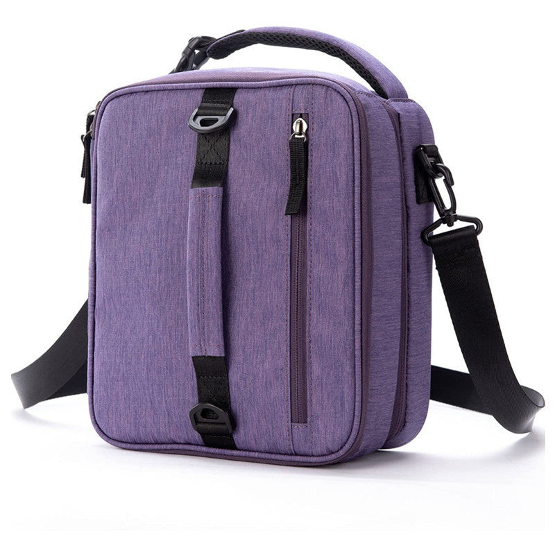 Insulated Bento Lunch Bag Square Oxford Cloth Hand Washable Aluminum Foil